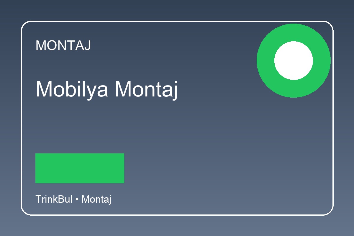 Mobilya Montaj