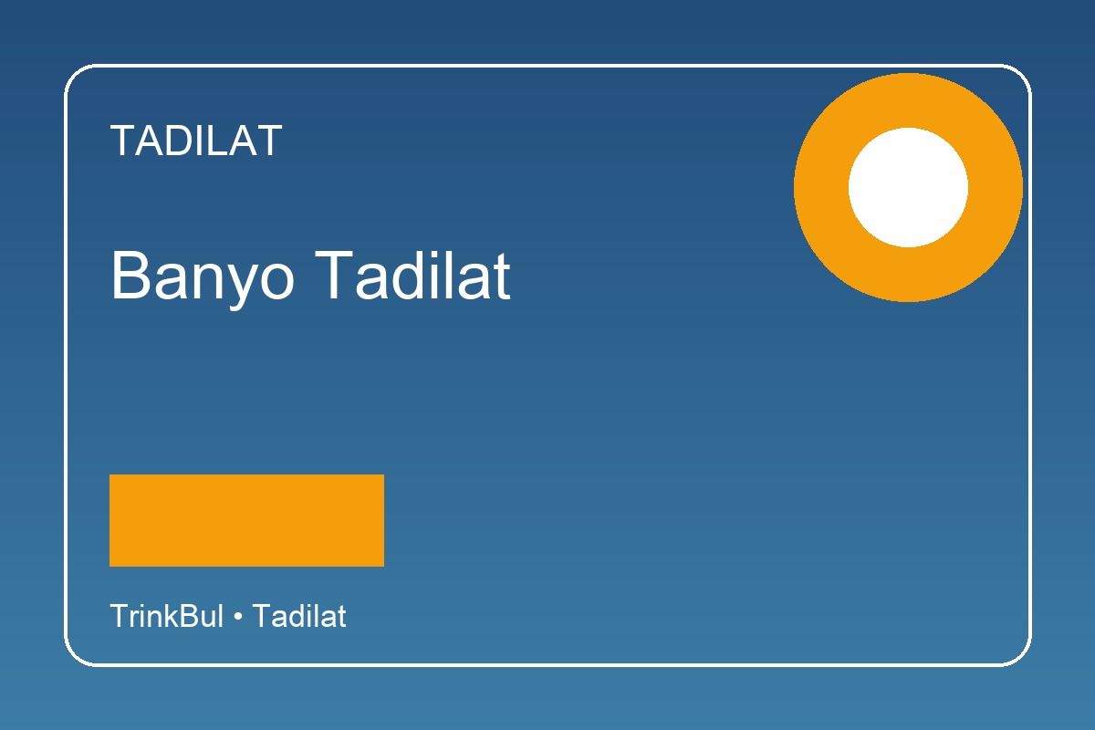 Banyo Tadilat