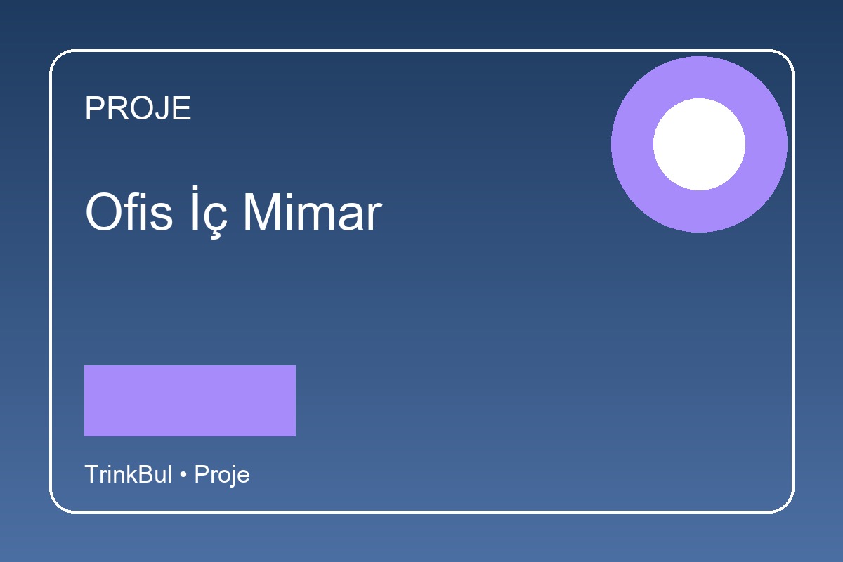 Ofis İç Mimar