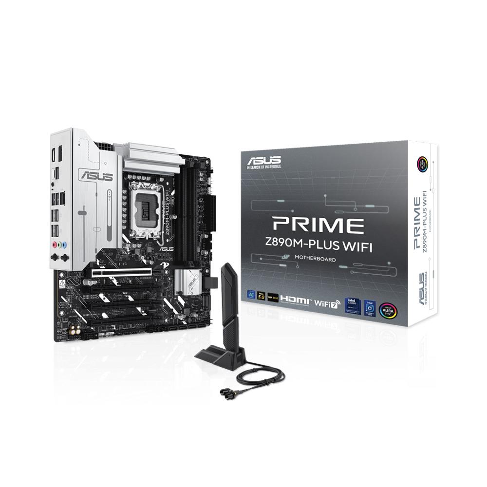 ASUS PRIME Z890M-PLUS WIFI Intel Z890 Soket 1851 DDR5 8400Mhz (OC) M.2 Anakart