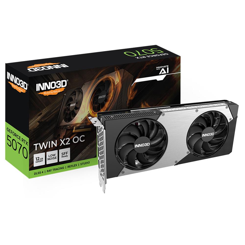 INNO3D GeForce RTX 5070 TWIN X2 OC 12GB GDDR7 192Bit DLSS 4 Ekran Kartı